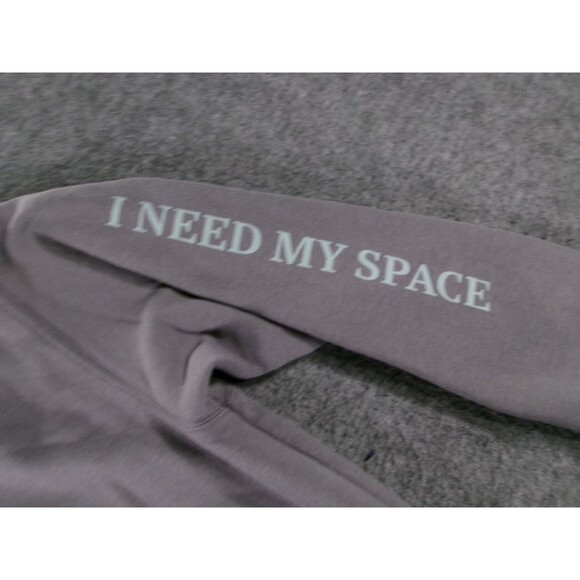 HM Sweatshirt Women Medium NASA Globe Graphic I Need My Space Gray Crewneck - Picture 3 of 11